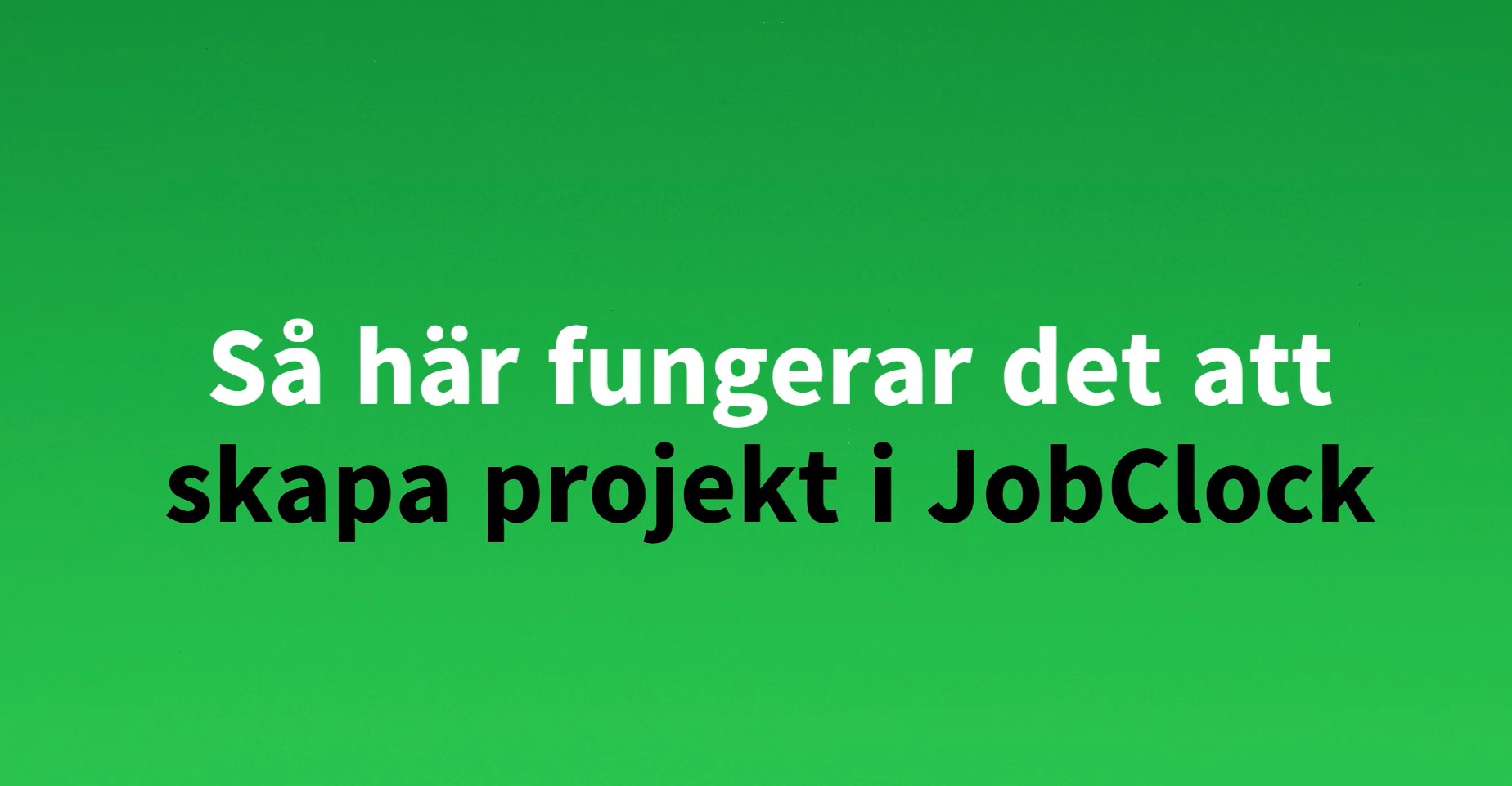 Skapa projekt
